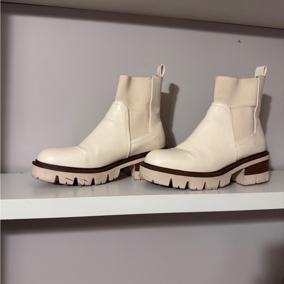 MIA Shoes - MIA Off-White Ankle Boots